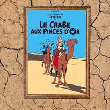 Tintin plakat 70x50 cm  "Krabben med de gyldne klør"